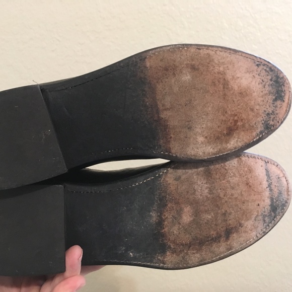 BLACK LUCCHESE WESTERN COWBOY ROPER BOOTS 8 D - Picture 5 of 6